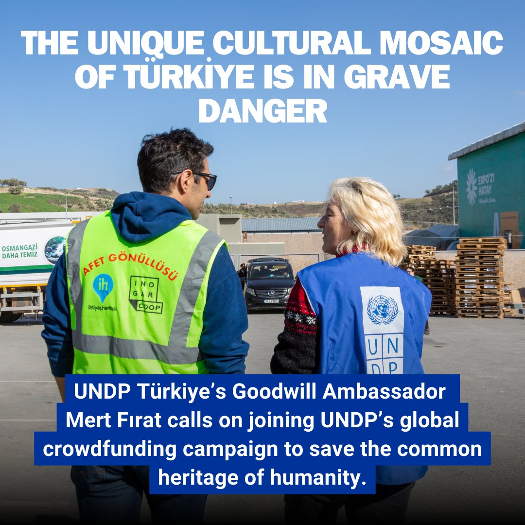 The unique cultural mosaic of Türkiye is in grave danger ❗⚠️ 💫 @UNDP Türkiye Goodwill Ambassador @mert__firat calls on joining UNDP’s crowdfunding campaign to save humanity’s common heritage. 🔎 undpturkiye.exposure.co/savethelegacy
