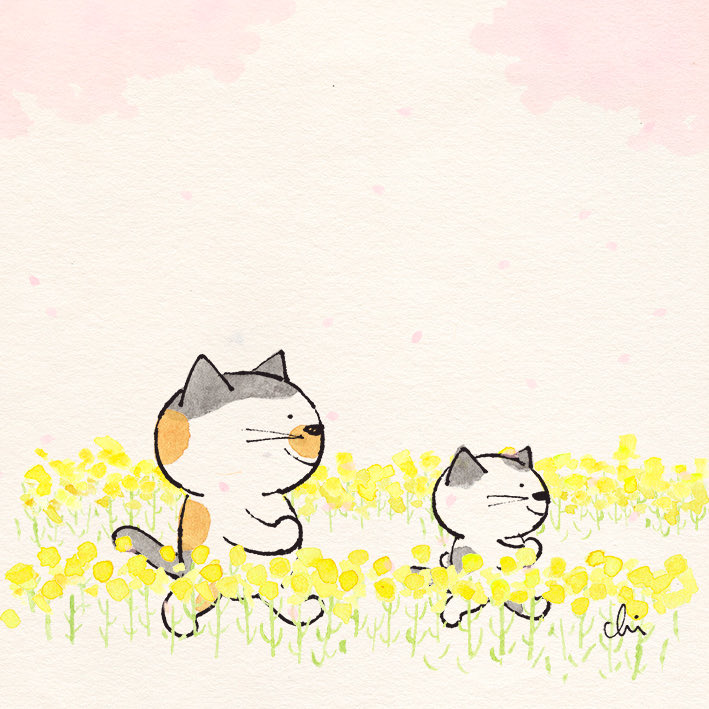 ikkuminamimachi's tweet image. 今日のねこのえ。

Spring has come ～♪♪♪

春来たね～=^_^=/

今年の桜はあっという間に
見ごろ過ぎてしまいましたが、
寒さヨワ人間には
春らしい空気が嬉しい季節です♪

#necoya #SpringHasCome 
#桜 #桜前線 #春猫 #猫と桜 
#ねこのえ #にゃんきーとす
#猫最高 #猫がいてよかった 
#猫 #cat