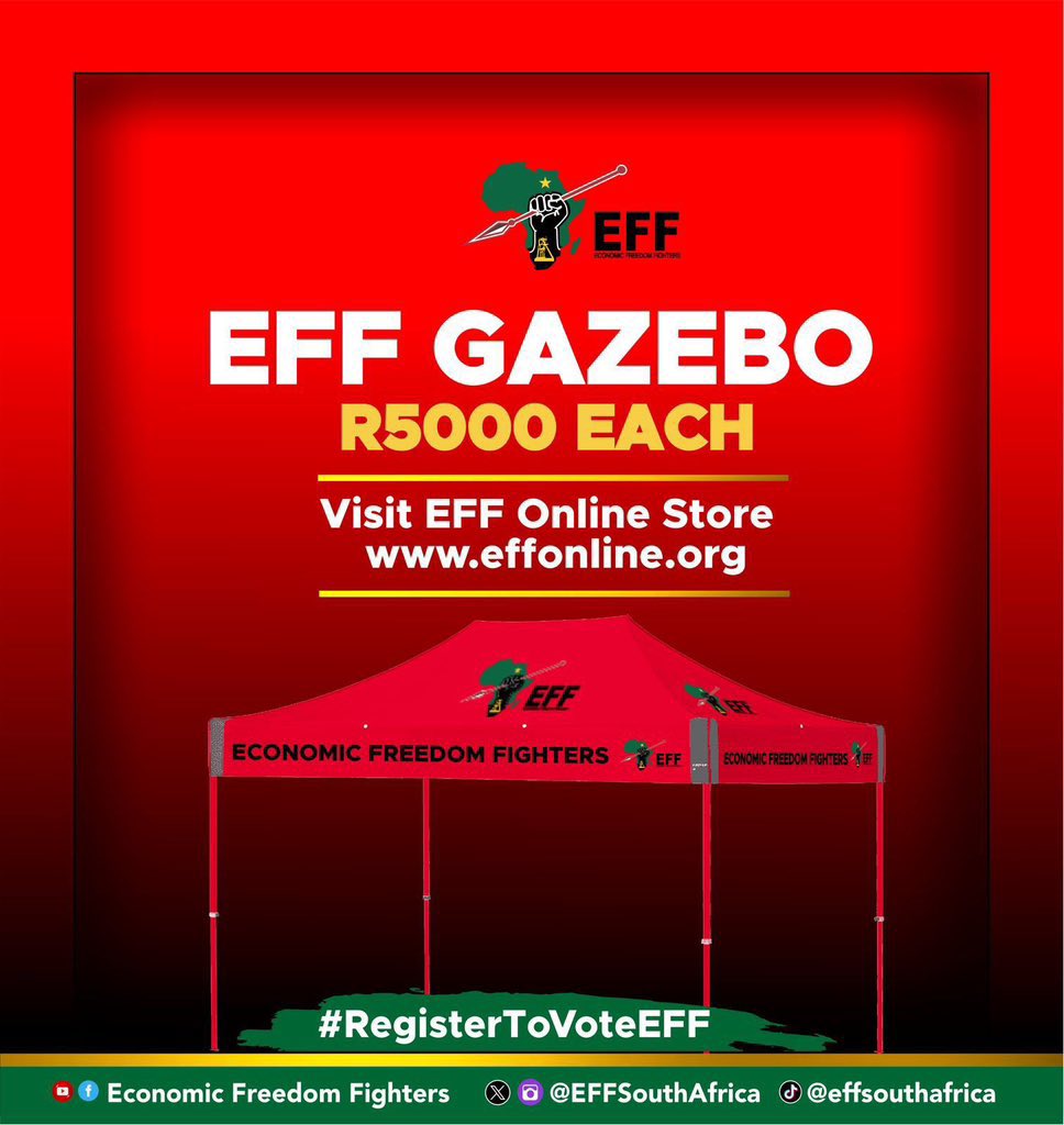 Own Your High Quality EFF Gazebo Today! Visit the EFF Online Store and make your purchase. effonline.org/shop