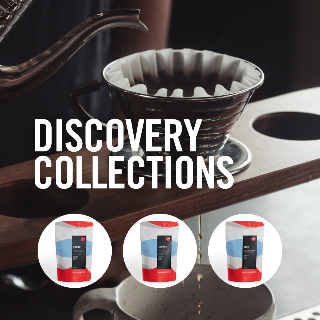 Our Discovery Collections offer an excellent opportunity to delve into our diverse coffee lineup. Select from four distinct collections, each comprising three bags of coffee that showcase a variety of roast levels and flavor profiles.