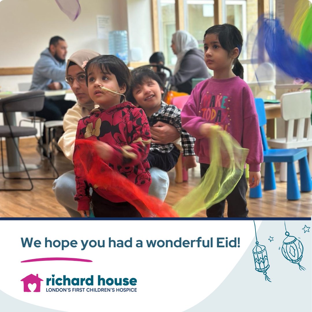 🌟 We hope you had a fantastic Eid yesterday! 🌟

Thanks for your generous donations this Ramadan! Your support means the world to us and helps children with life-limiting conditions

#EidMubarak #ChildrensCharity #RichardHouse #ChildrensHospice