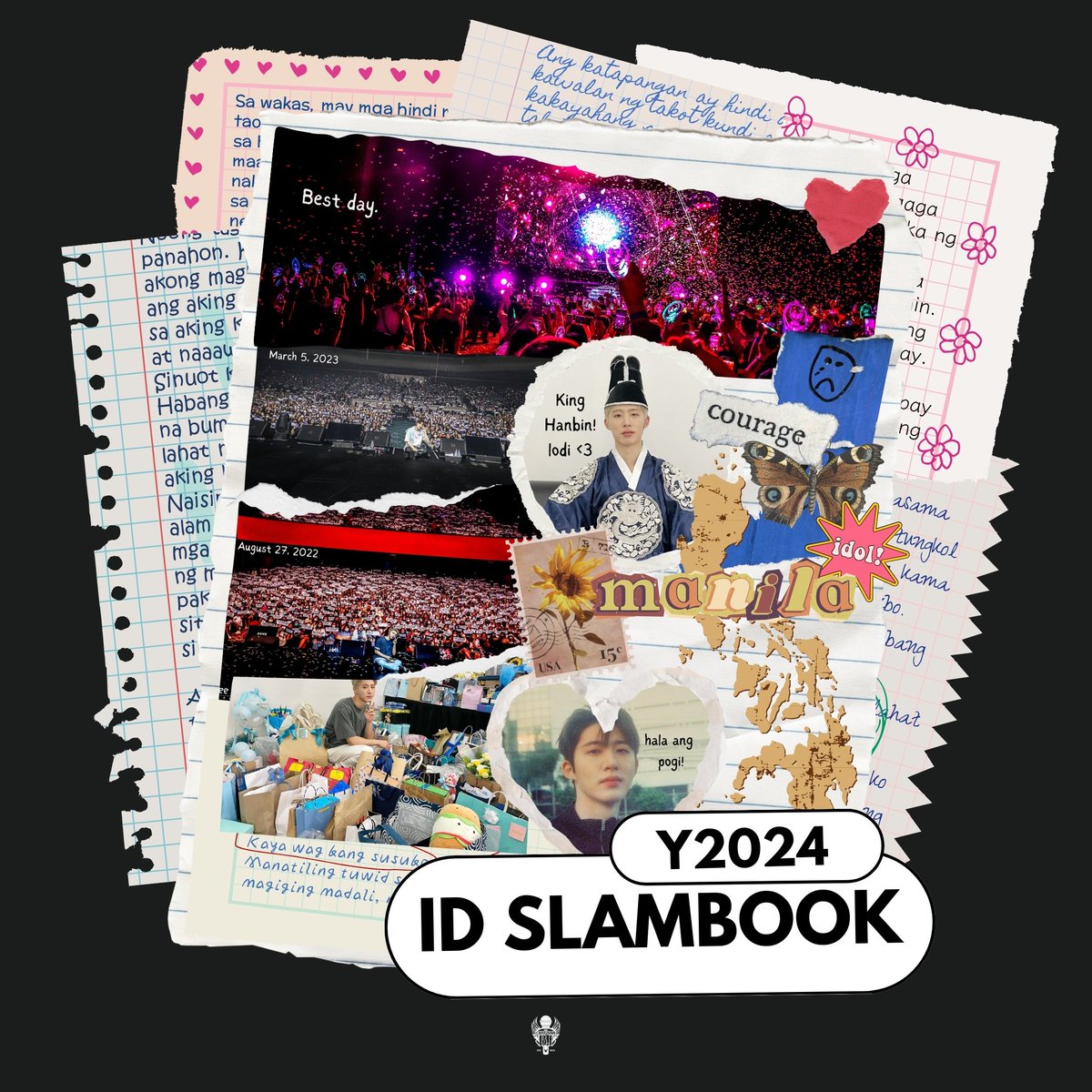 CharismaBIph's tweet photo. 🛹 B.I 2024 TOUR <HYPE UP> IN MANILA
FAN PROJECT #1

📓 Y2024 • ID SLAMBOOK 

We passed this slambook to you because you've been part of Hanbin's journey.

🖋 https://t.co/SCih2K68ZQ

Please return this slambook before 11:59PM of 4/15.

#HYPEUPinMNL_FanProject
#비아이 #HANBIN https://t.co/h4HyxMS0aj