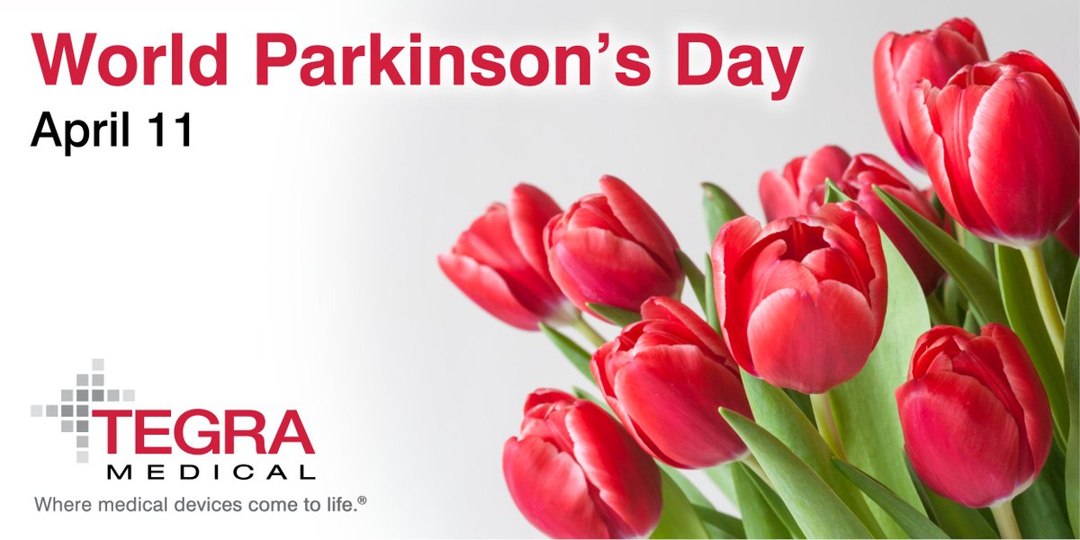 The red tulip is a symbol of hope for #Parkinson’s sufferers around the world. On this Parkinson’s Day, Tegra Medical is proud to manufacture components for #neurostimulation, one of the therapies that can give hope to those with Parkinson’s. #neuromodulation