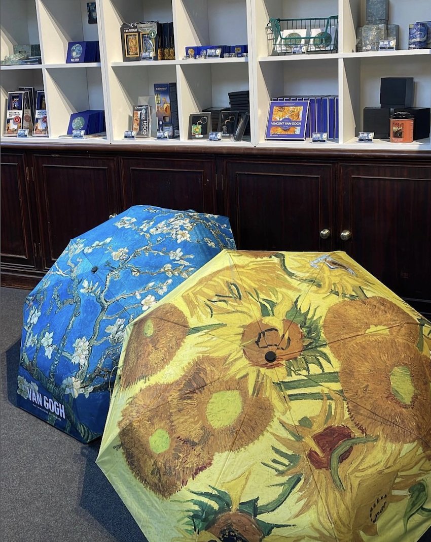 And still it rains! But... at least you can look cultured as you dodge the downpours with these glorious Van Gogh-inspired umbrellas. #vangoghimmersiveyork #vangoghyork bit.ly/3Sejpxt