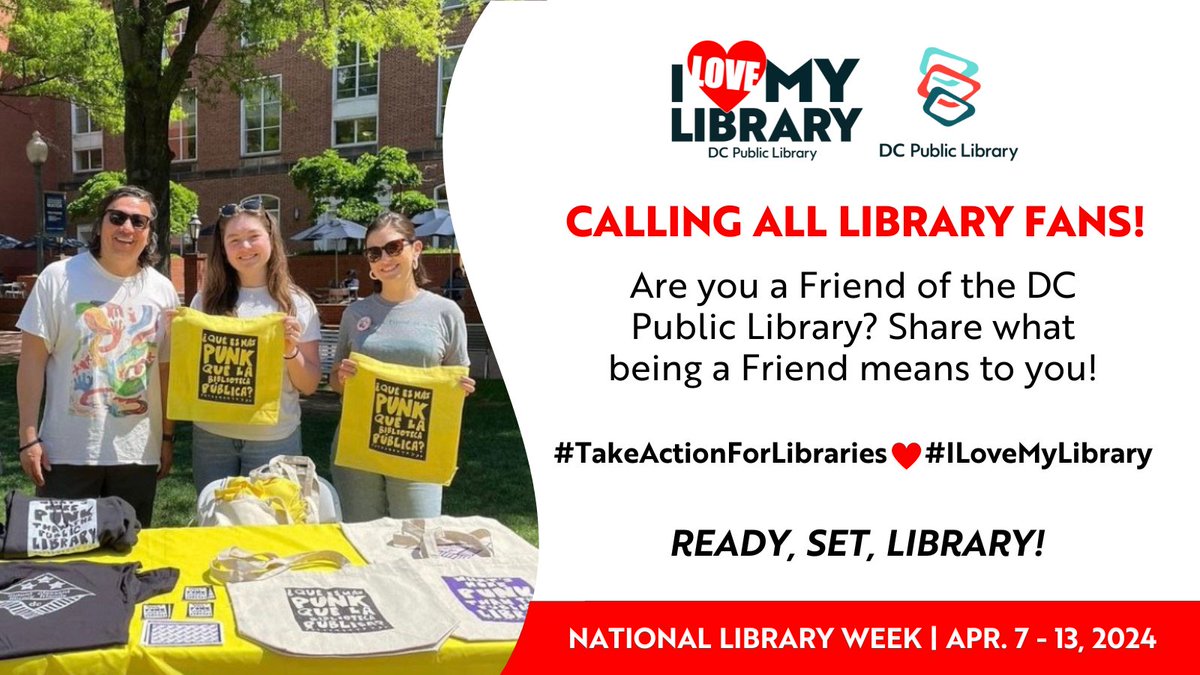 Your library needs you! Make a difference in your community by joining the Friends of the Library. Are you a Friend? Share what being a Friend means to you using #TakeActionForLibraries and #ILoveMyLibrary. 🔗📚 bit.ly/3S1pYVG