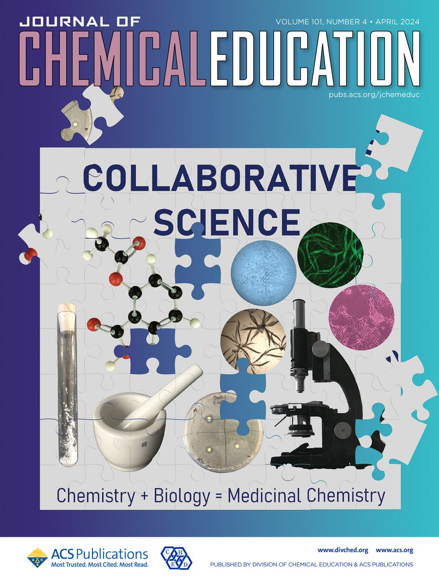 We're thrilled to announce that Shannon Timmons, chair of the Department of Natural Sciences, and Aleksandra Kuzmanov, assistant professor of biology, have published an article in the 'Journal of Chemical Education' honored with a supplementary cover! 🙌 #WeAreLTU #MyACSCover