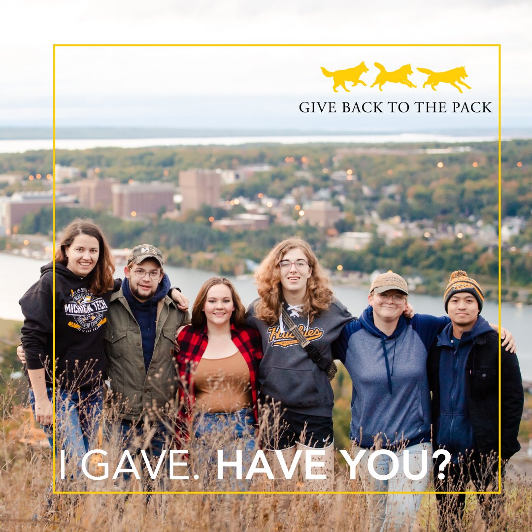 Thank you for your gift. We're grateful for your support! 'Michigan Tech is an amazing school with great people.' --Josh Kozlowski, Software Engineering BS. Give Back to the Pack April 10-11. giveback.mtu.edu/amb/comm @michigantech #michigantech #computing