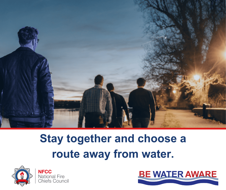 Stay together and away from water when drinking. 26% of people who accidentally drowned in 2022 had alcohol and/or drugs in their system. Don’t let man down become man drowned. More info: firescotland.gov.uk/outdoors/water… #BeWaterAware