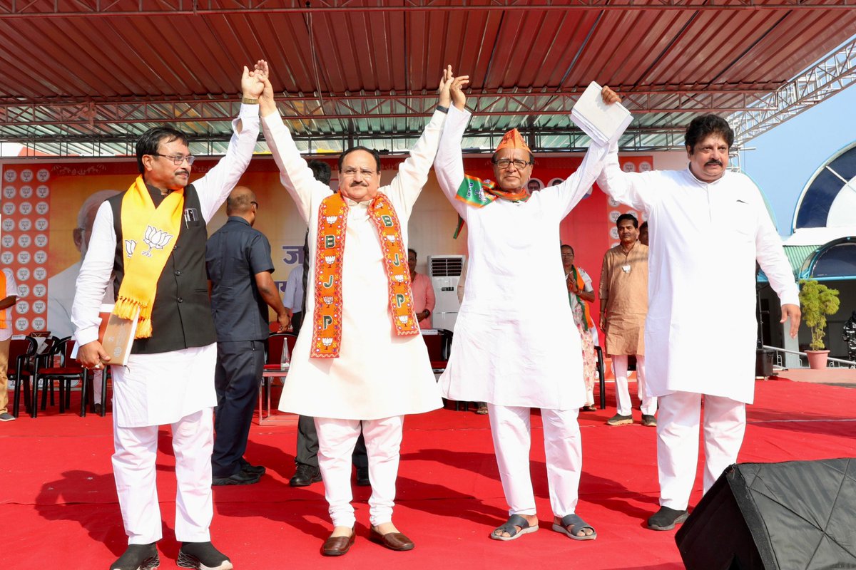 People turned up in huge numbers to listen to BJP National President Shri @JPNadda during his public meeting in Andaman and Nicobar today. Some glimpses from the meeting!