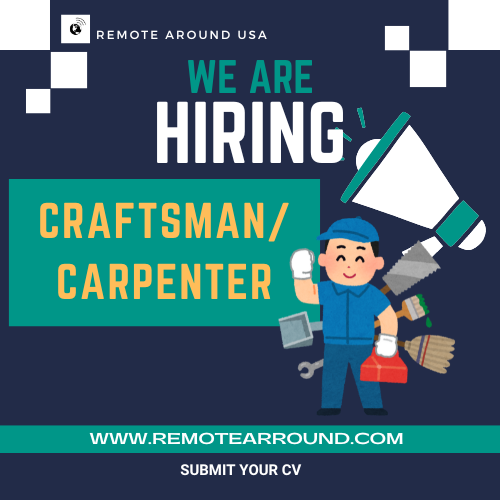 🔨🏠 Looking for a rewarding career in carpentry? 🏠🔨 OFFER NEW JERSEY remotearround.com/job/craftsman-… OFFERS CRAFTS remotearround.com/jobs-list-v1/?… #remotearround #vacancies #CarpenterJobs #Craftsman #NewJerseyJobs #JobOpening #HiringNow #ConstructionJobs #Handyman #JobOpportunity