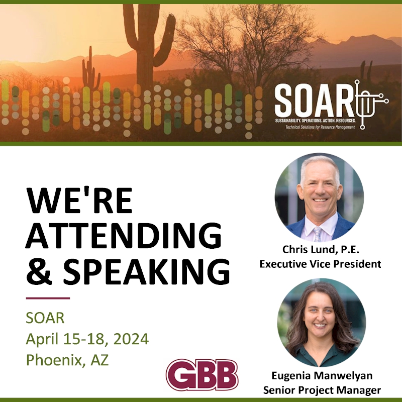 GBBinc's tweet photo. SOAR, hosted by @SWANA, is next week in Phoenix!

Both Chris Lund &amp; Eugenia Manwelyan will be there, networking, learning &amp; discussing the latest waste management trends, challenges and solutions with industry peers.

#ThoughtLeadership #sustainability #SolidWasteManagement https://t.co/yOwDwOxBHo