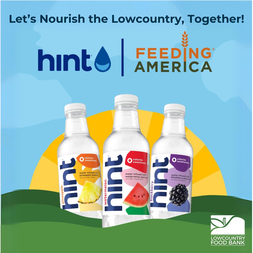 “Hydrate to Donate” with Hint!

💧From April 1st-May 31st, for every Hint water case you purchase that is featured in a @FeedingAmerica in-store display, Hint will generously donate $1.