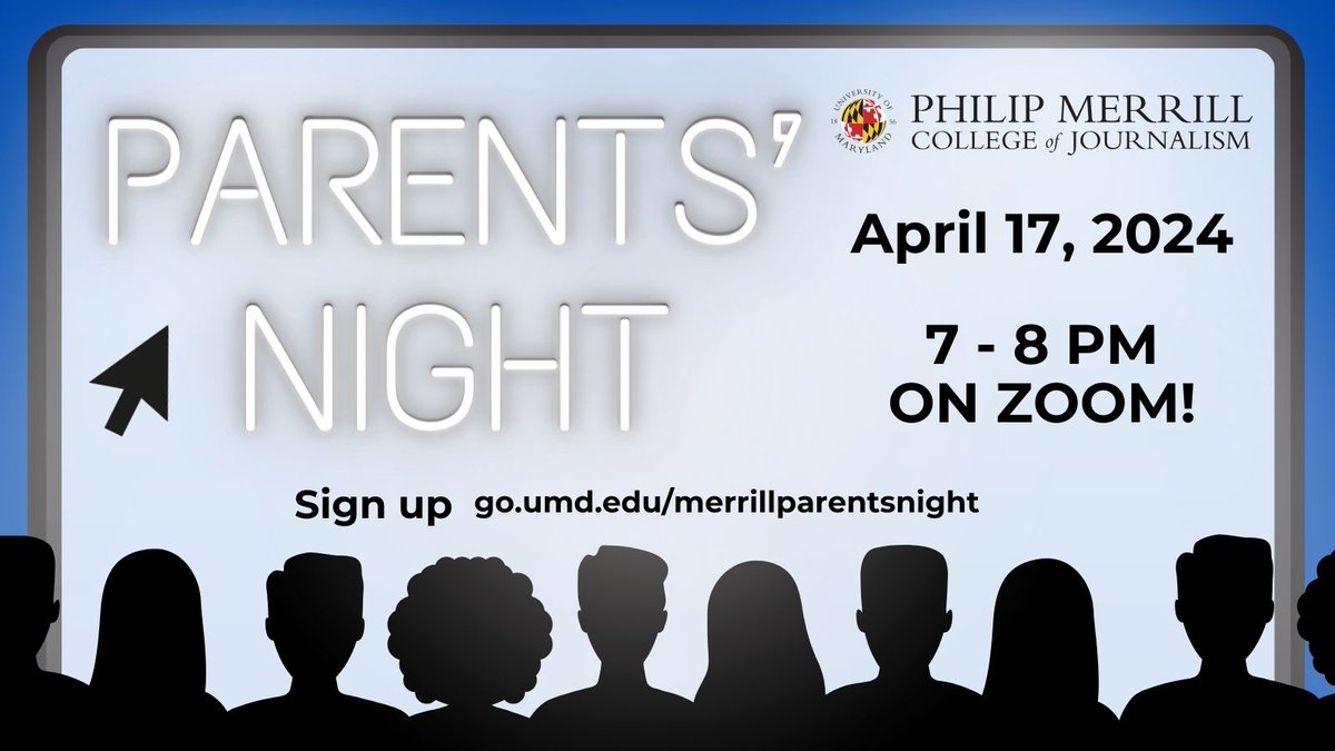 PARENTS OF MERRILL ADMITS! Do you have questions about why Merrill College would be the right choice for your student? Get all your answers from our faculty, staff and the dean on April 17 via Zoom. Students are welcome to attend! REGISTER: go.umd.edu/merrillparents…