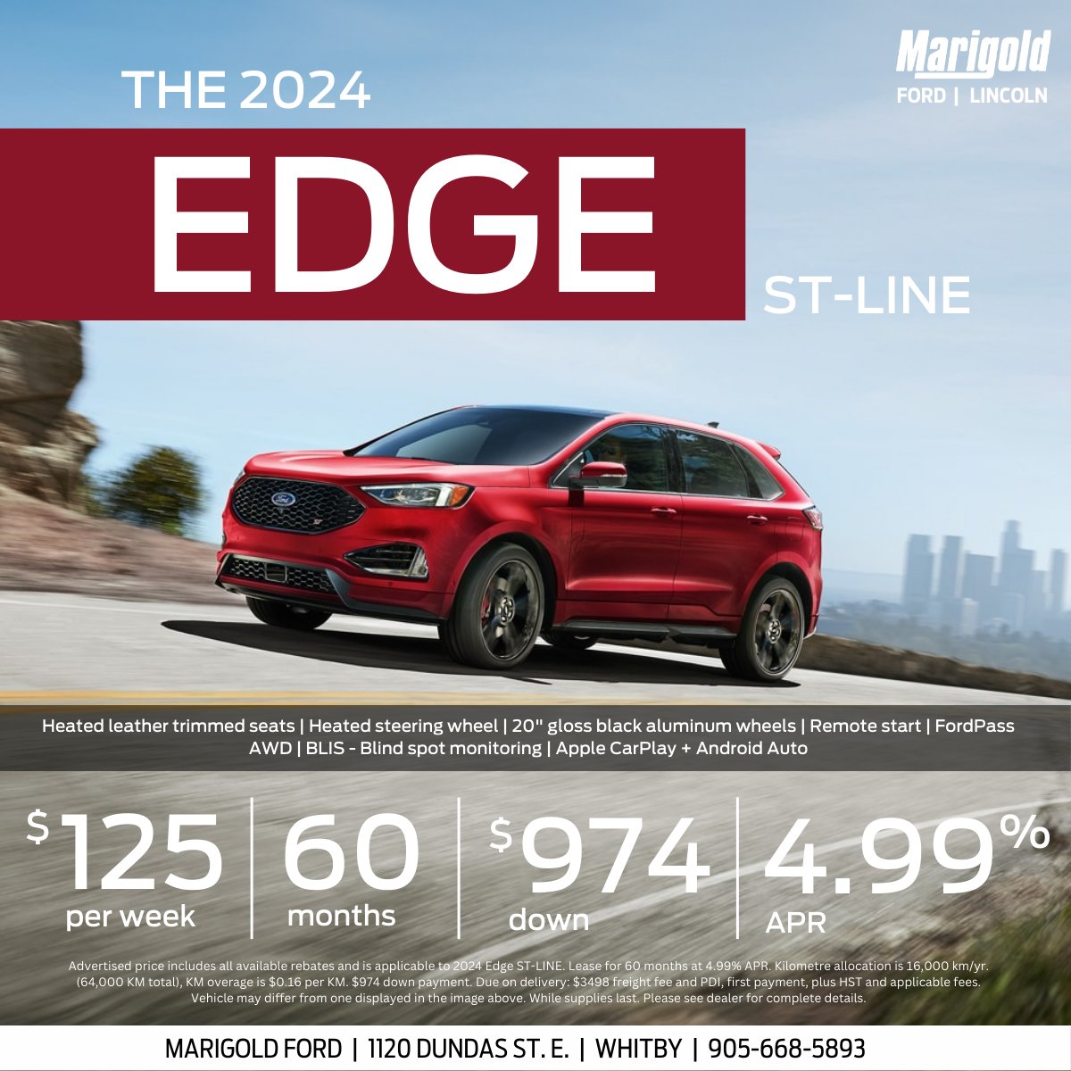 1MarigoldFord's tweet photo. ☀️Our April specials are here! ☀️
 Check out our exclusive offers this month and get them before they are gone! 

-2023 F-150 Clear Out 
-2024 Edge ST-Line Sale
-Pick One! 2024 Bronco or 2024 Escape AWD https://t.co/W1OMbbYJUg
