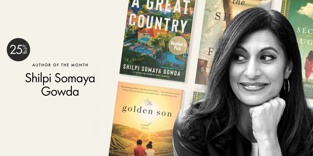 Looking for your next great read? #IndigoAuthorOfTheMonth @ShilpiGowda’s got you covered, and her catalogue is 25% off until April 29! 📖💫 Her just released #AGreatCountry is so good our Chief Booklover “devoured it one weekend.” Dive into her collection: ow.ly/v6ln50RcG7h