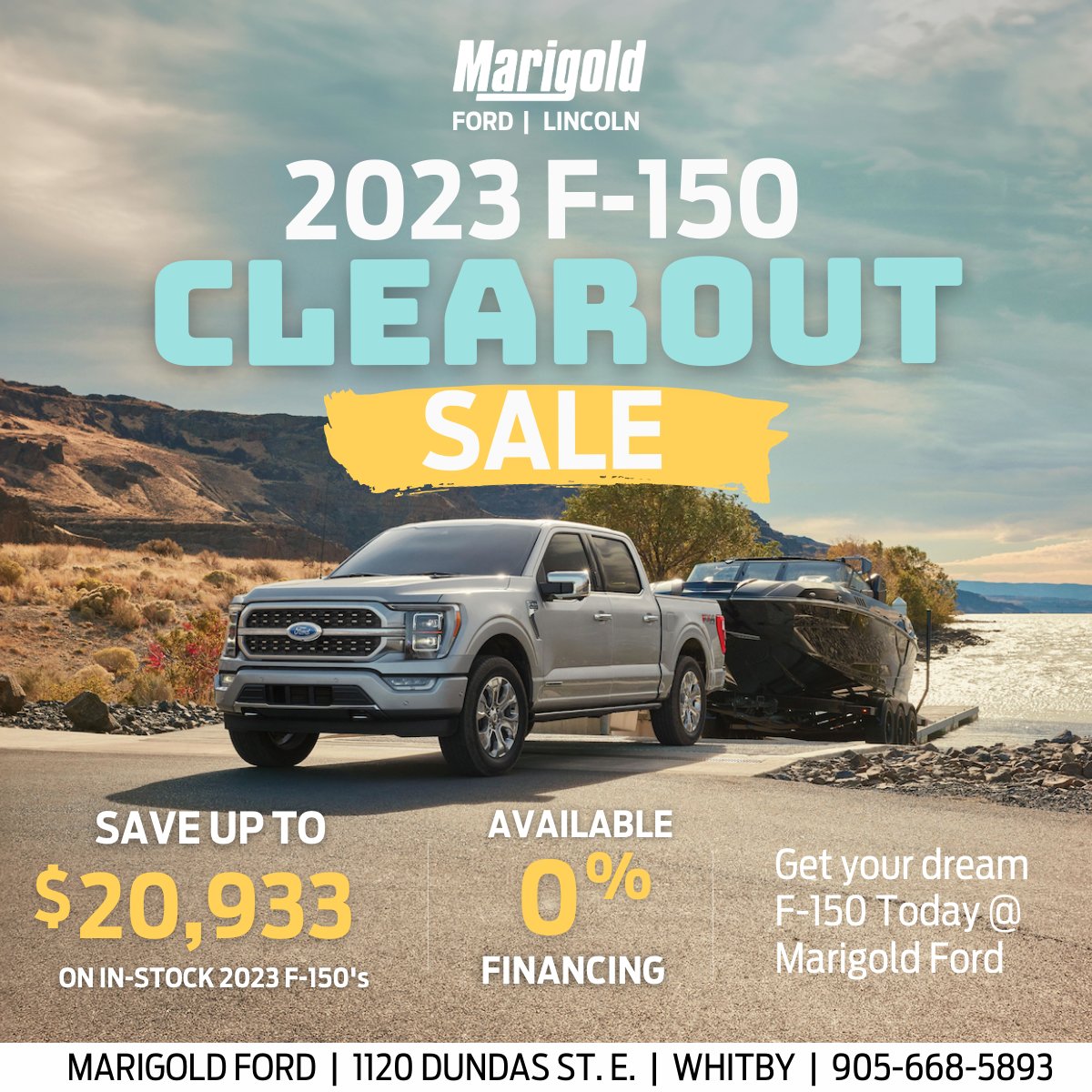 1MarigoldFord's tweet photo. ☀️Our April specials are here! ☀️
 Check out our exclusive offers this month and get them before they are gone! 

-2023 F-150 Clear Out 
-2024 Edge ST-Line Sale
-Pick One! 2024 Bronco or 2024 Escape AWD https://t.co/W1OMbbYJUg