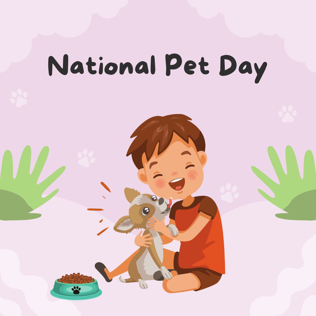 NR_Networks's tweet photo. 🐾 Happy Pets Day! 🐾

Celebrate your furry, feathered, or scaly friends today! Share a pic or story of your beloved pet and spread the love! 🐶🐱🐦🐠 https://t.co/nwJhatARVR