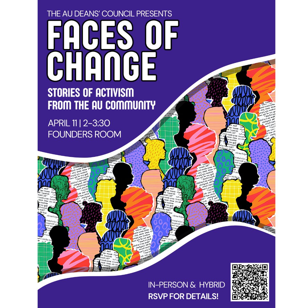 This afternoon at 2pm! > Hear SOE’s Jermaine Gassaway, MEd ’23, and five other AU students/Eagles discuss student and lifelong activism at AU Founder's Room. RSVP at bit.ly/43Jynkn for in-person/virtual attendance. Arrive at 1:30 for snacks and refreshments. @AmericanU