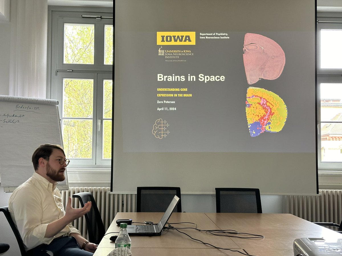 jockschat's tweet photo. Two excellent young US neuroscientists presenting their work at our Department of Psychiatry and Psychotherapy. Thanks, @BaconScientist and @zerubellum!! #ovgu #magdeburg https://t.co/AYkaPYfMgy