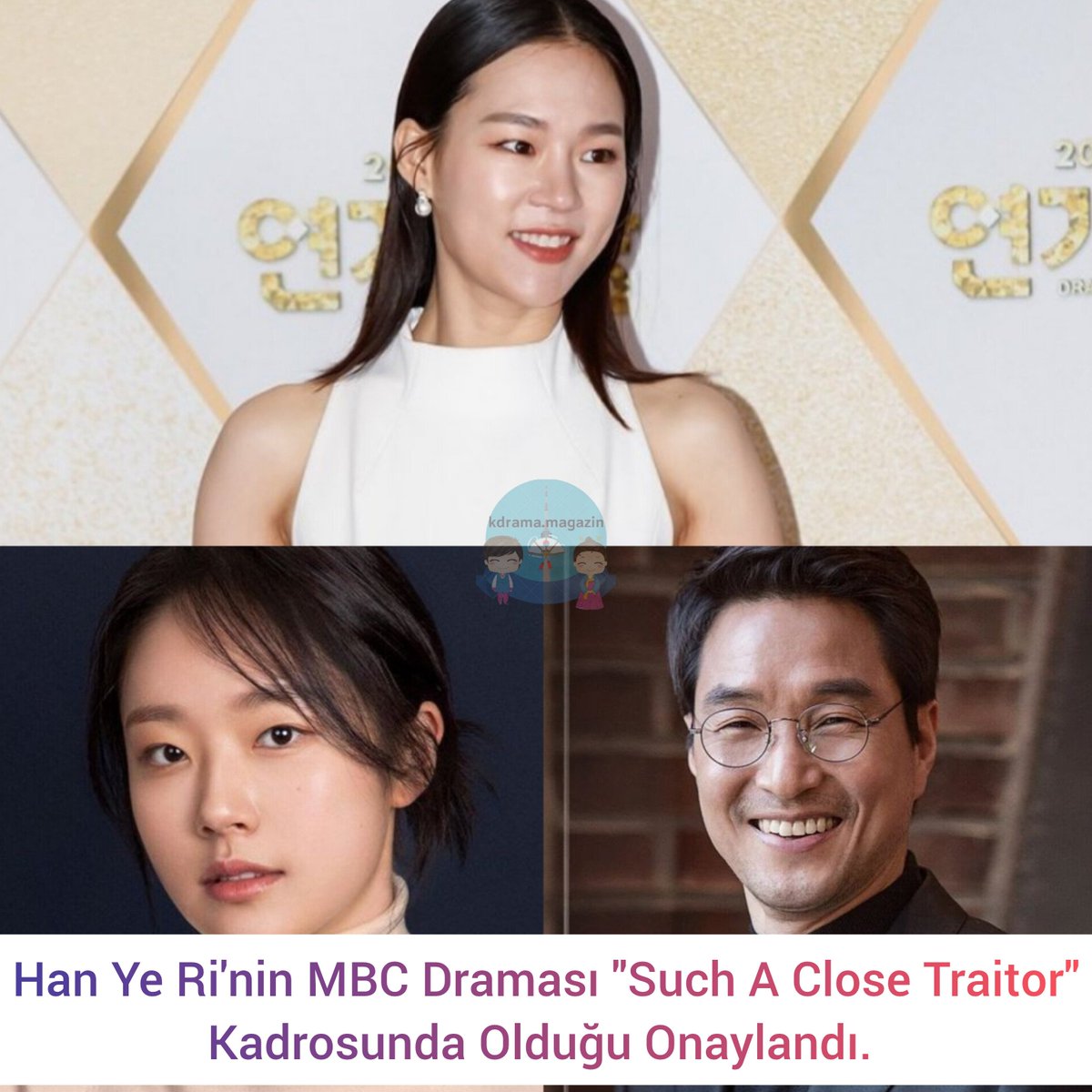 #HanYeRi'nin MBC Draması #SuchACloseTraitor Kadrosunda Olduğu Onaylandı. 

🎬#HanSukKyu'nun suç davranış analizi ekibinde profil uzmanı olan Lee Eo-Jin rolünü üstlenecek. 

#TheIntimateTraitor #ChaeWonBin