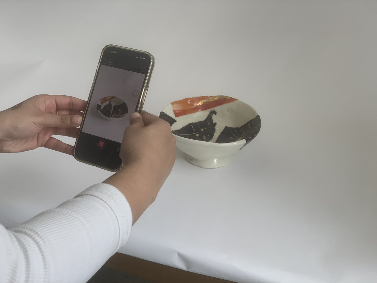 Great to see our ‘handling collection’ being used for 3D scans by UCA MA students from the IID &amp; UX  courses