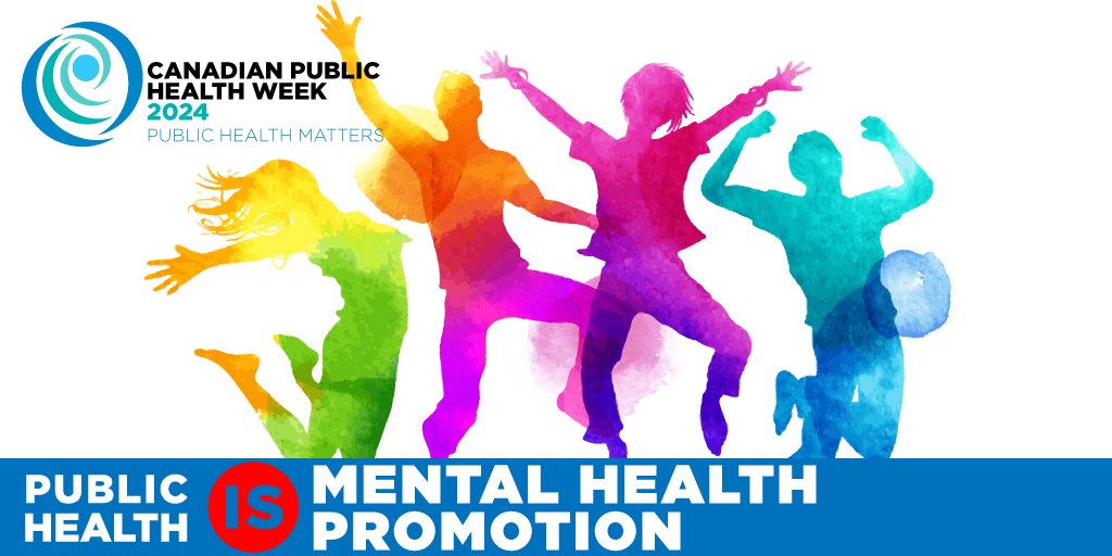 Public Health is… mental health promotion! Every $1 spent on mental health and addictions saves $7 in health costs and $30 dollars in lost productivity and social costs. ROI = 3600% #CanPHW #PublicHealthMatters