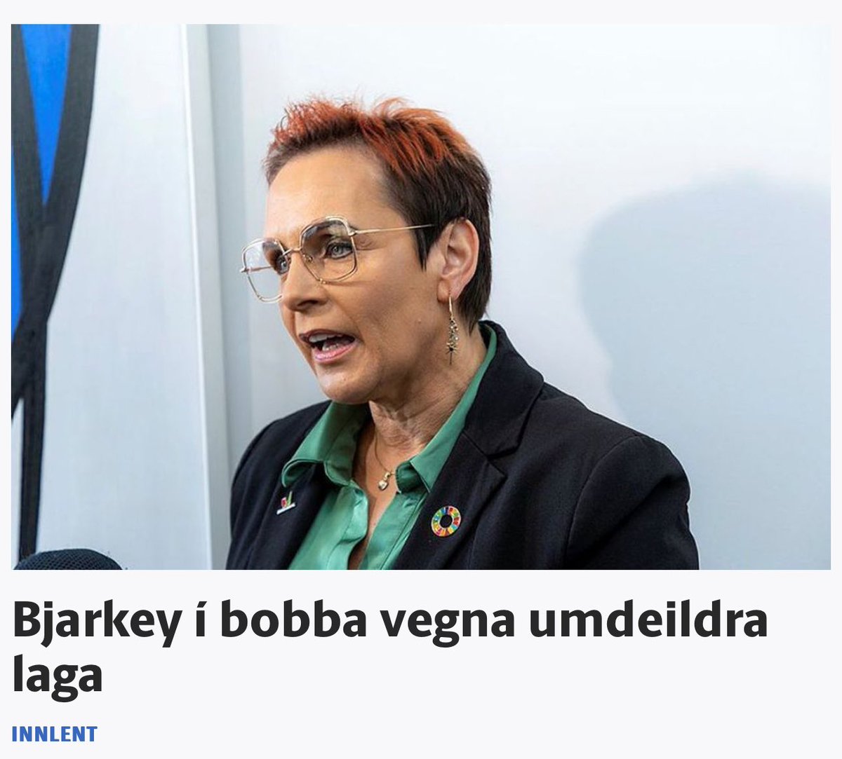 „Bjarkey í bobba” væri geggjað nafn á danshljómsveit úr Skagafirði.