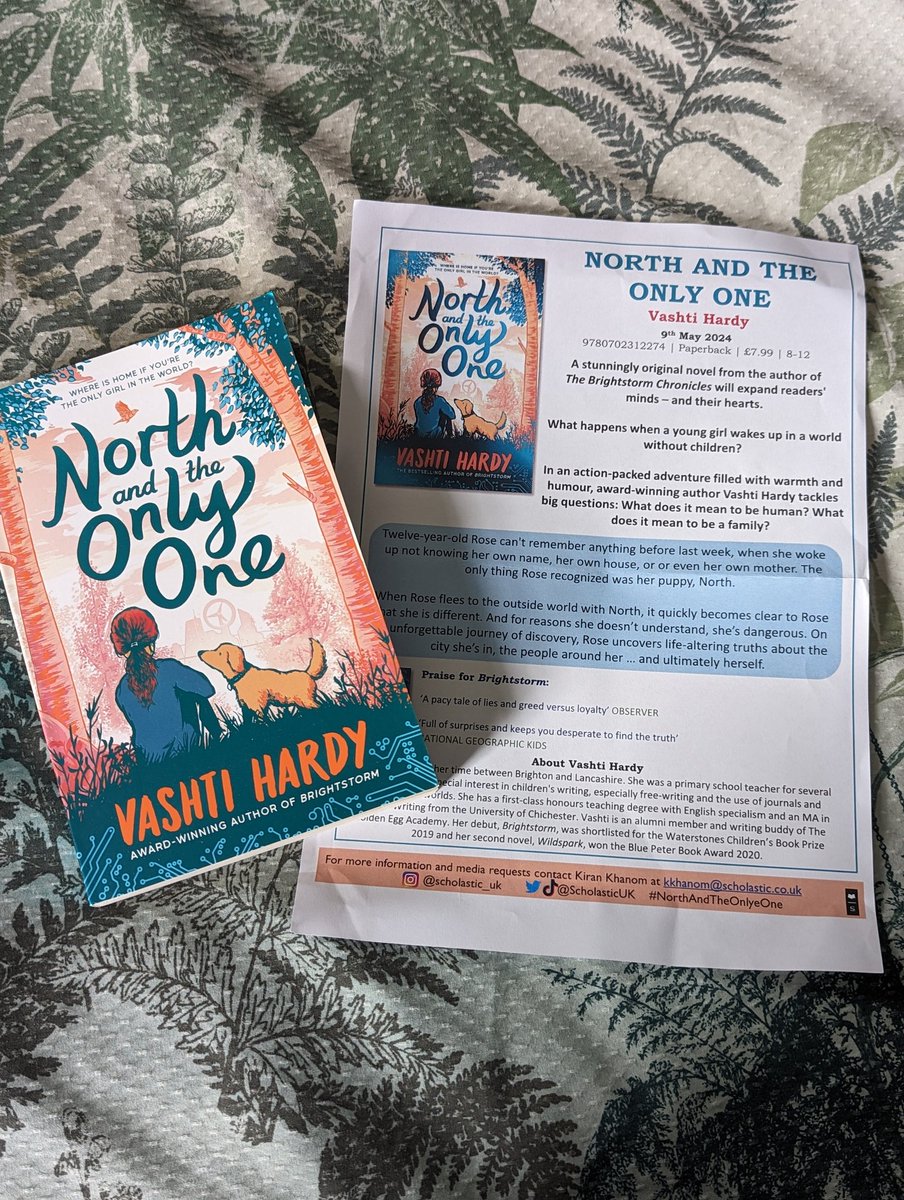 Big fan of The Brightstorm Chronicles by @vashtiyahardy, so can't wait to join Rose & her puppy, North, in her latest book, #NorthAndTheOnlyOne, pub. May 9th. Already know this will be one for our library shelves!
Thanks @scholastic_uk 📚
#bsil #newhallschool #readingforpleasure