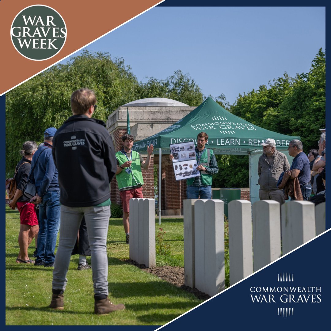 War Graves Week is back for 2024! Discover the heritage of your area on one of our free tours in the UK and remember those who fell in service during the World Wars. Find out what's happening in your area: cwgc.org/war-graves-wee… 📷 Eric Compernolle