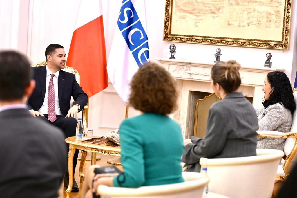In an @OSCE24MT meeting with @VjosaOsmaniPRKS, I commended the progress on the reforms agenda and the strong relations of the authorities with @OSCEKosovo. Every effort to reinforce regional cooperation and mutual understanding goes a long way to strengthen security and…