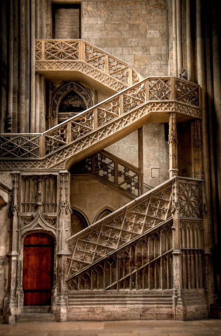 Library Staircase ,Rouen Cathedral , France 🇫🇷