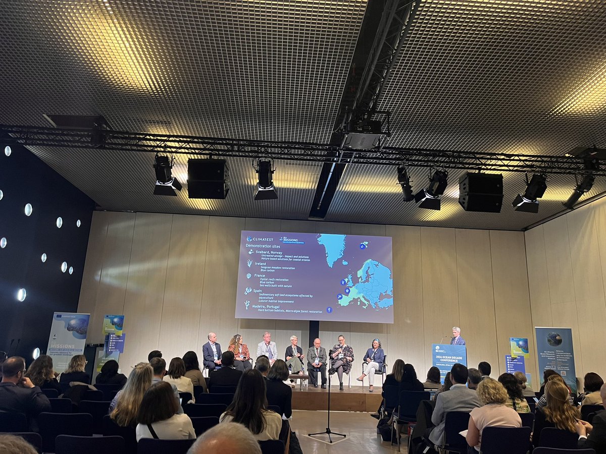 <a href="/climarest/">CLIMAREST</a> project coordinator <a href="/IdaBea81/">Ida Beathe</a> promotes our project at the <a href="/UNOceanDecade/">UN Ocean Decade</a> Conference held in #Barcelona