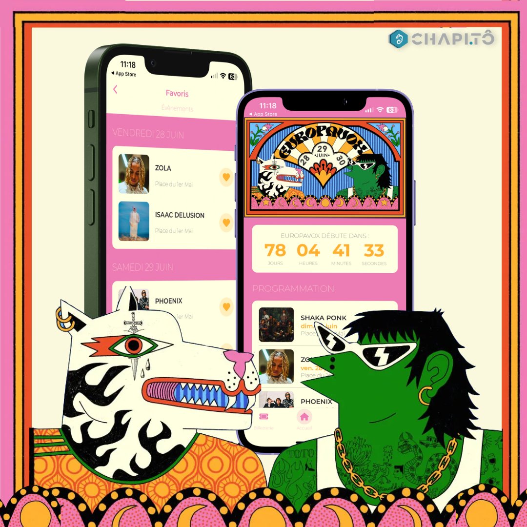 chapi_to's tweet image. 💥Quelque chose de prévu le 28-29-30 juin ?
En effet, l&apos;édition 2024 d&apos;Europavox est de retour à Clermont-Ferrand🥳

Un grand merci @FestivalEVX  pour votre confiance🫶

📱Restez connectés pour les prochaines aventures avec Chapitô⚡