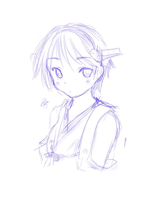 #再掲したらフォロワーが比叡になる 比叡14歳※ただのらくがき 