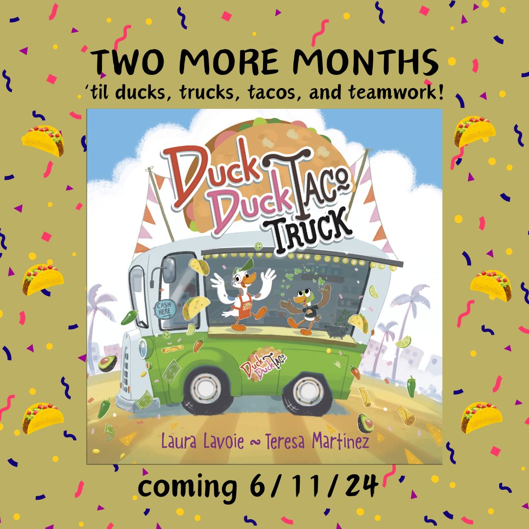 Ducks + food trucks + one problematic goose comin' atcha so soon! Written by me Illustrated by @teresamtz Edited by @GoGirlsGoBooks Out from @randomhousekids on 6.11.24!