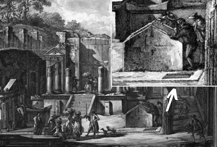 In 1806-1815, the first excavations began on the site of Pompeii with the efforts of nearly 700 workers.

Piranesi's 1788 engraving 'View of the Temple of Isis in the City of Pompeii' shows a small, inconspicuous well with access to the Fontana waterway (there are captions to the…