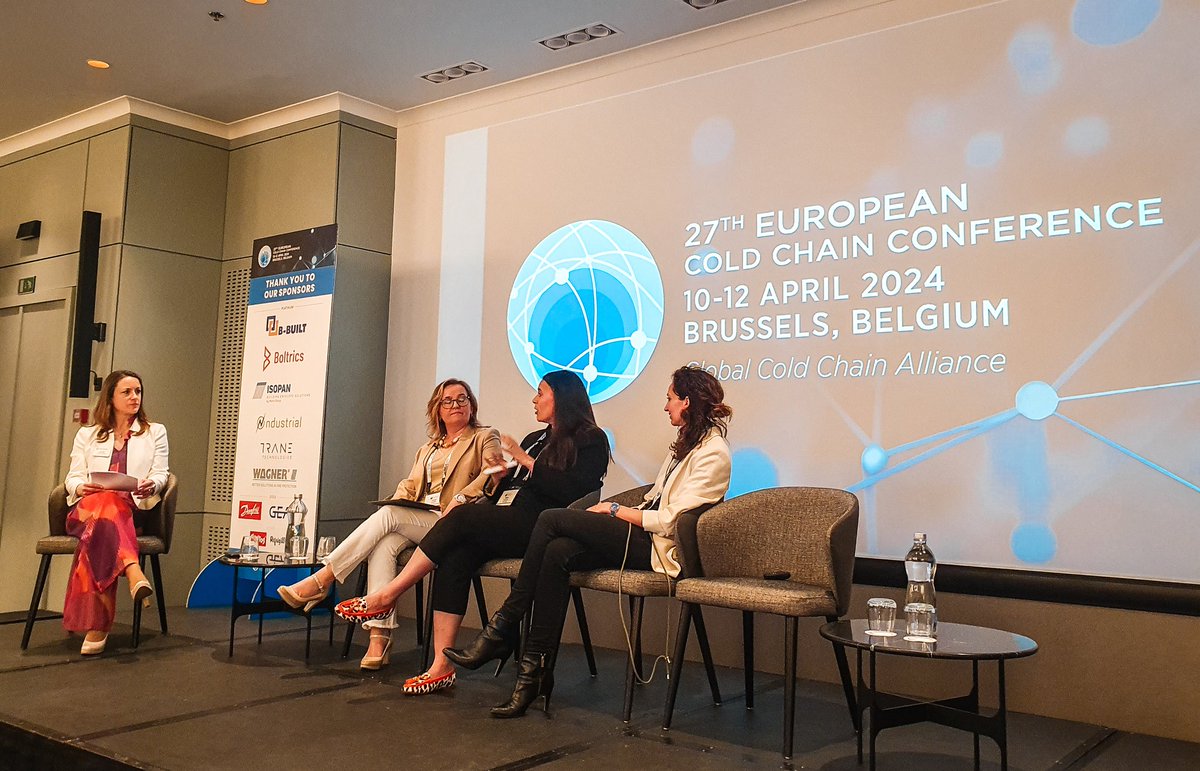Fantastic to see a panel of female entrepreneurs at the European Cold Chain Conference. @gccaorg @ColdChainShane
