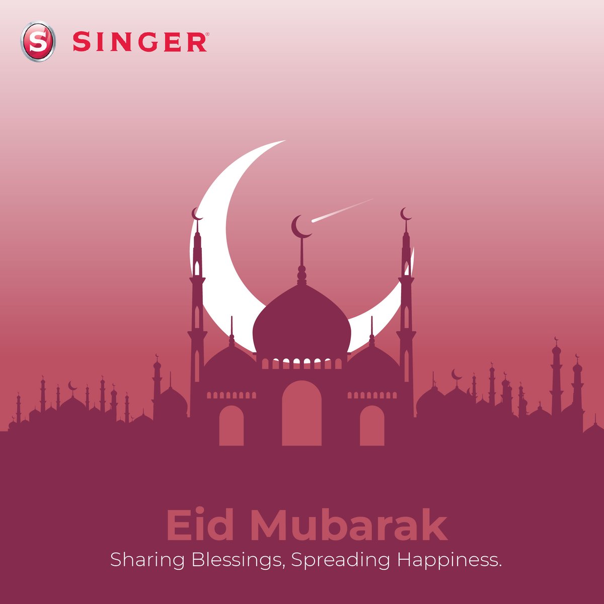 SingerIndialtd's tweet image. Eid Mubarak! May this day be filled with abundant happiness and blessings for you and your loved ones.

#EidMubarak #SingerIndia