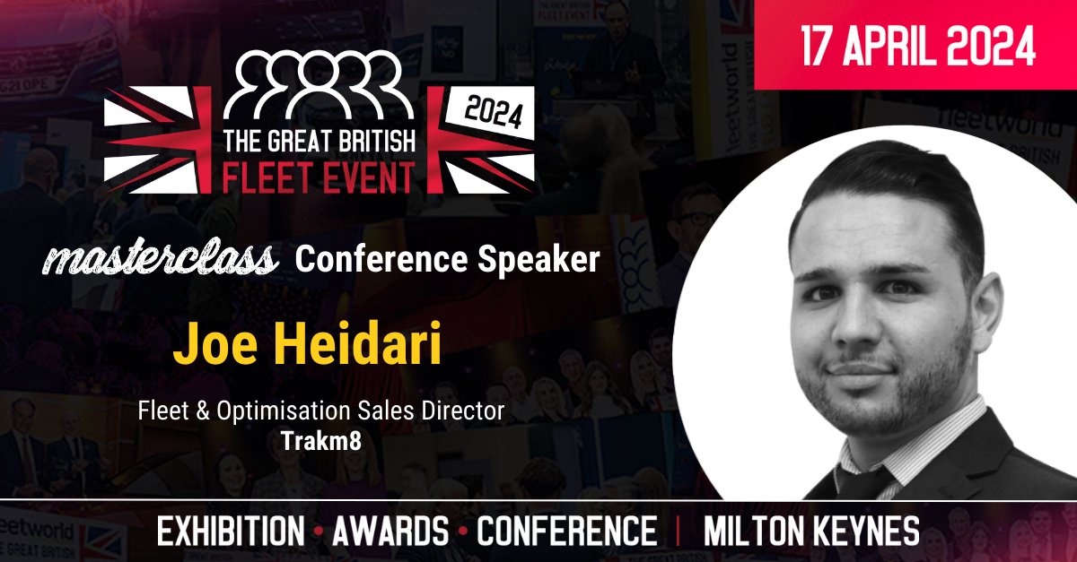 As the highly regarded #Masterclass speaker, Joe Heidari, Fleet & Optimisation Sales Director at @Trakm8, will share his expertise and knowledge about #fleet #operations - loom.ly/XMdcnxc #Register here - loom.ly/xcOq2HI