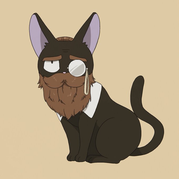「黒猫 眼鏡」のTwitter画像/イラスト(新着)