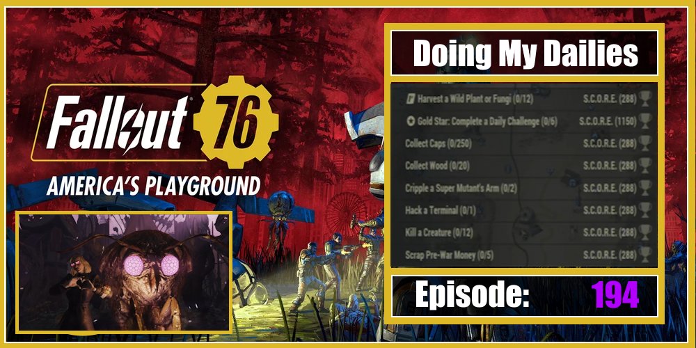 Fallout 76: Doing my Dailies ( No Commentary) Episode 194 youtu.be/EESReJIJB7s?si… via @YouTube 

#Starfield, #Fallout4, #Fallout, #Fallout76, #FalloutComeback, #GamingAdventures, #RPGMadness, #BethesdaGaming, #OpenWorldExploration, #GamerLife, #VideoGameChaos, #GamingJourney,…