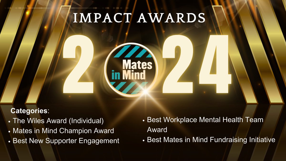 Exciting news! We’ve launched our 2024 Impact Awards! We’re inviting all our Supporters to submit projects which demonstrate positive mental health in & through work. The deadline for submissions is 10 May, so don’t delay, check out the details: bit.ly/IA24sm