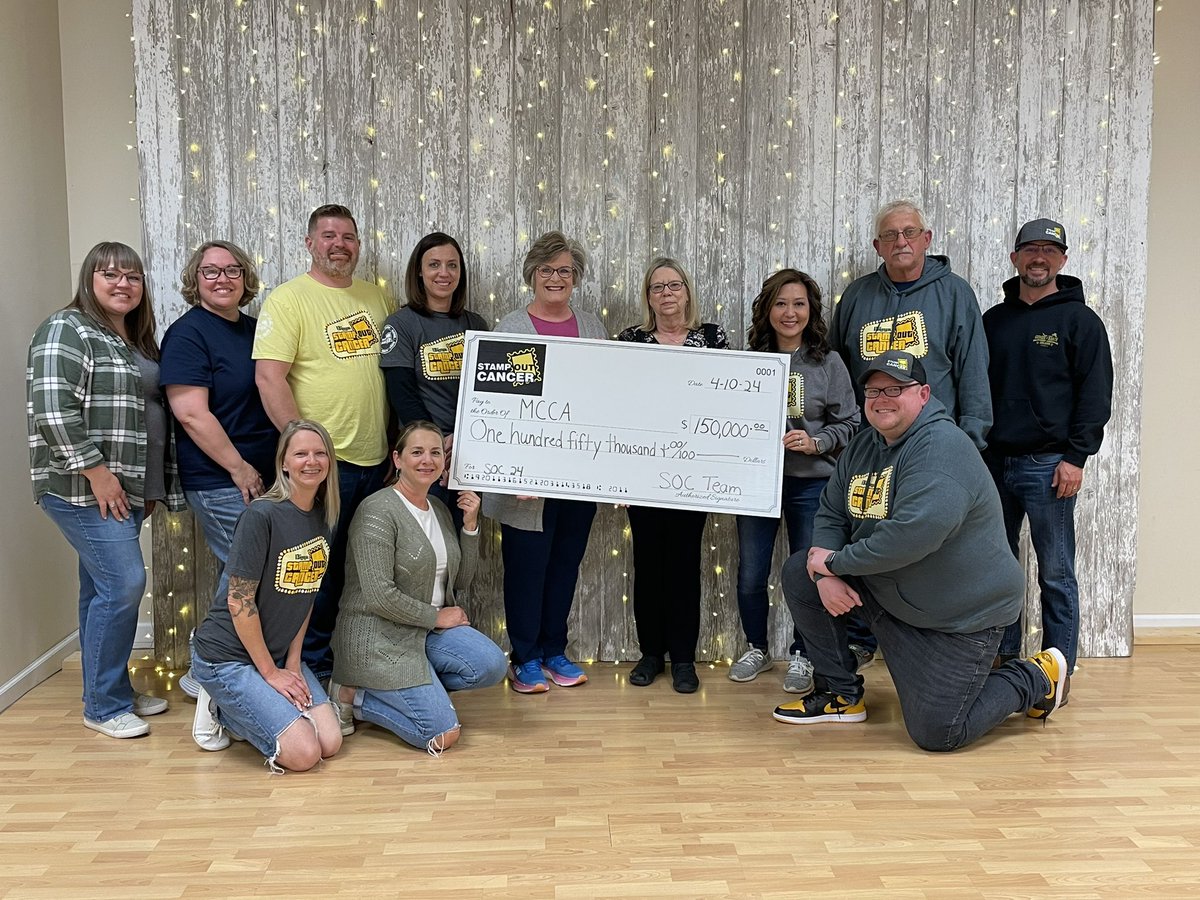 Last night we presented a check to the Montgomery County Cancer Association for $150,000. That puts the total raised by Stamp Out Cancer well over $1,000,00000.

My heart is full. Thank you all for your support and generosity through the years 🖤💛

#soc2024 #cancer #MCCA