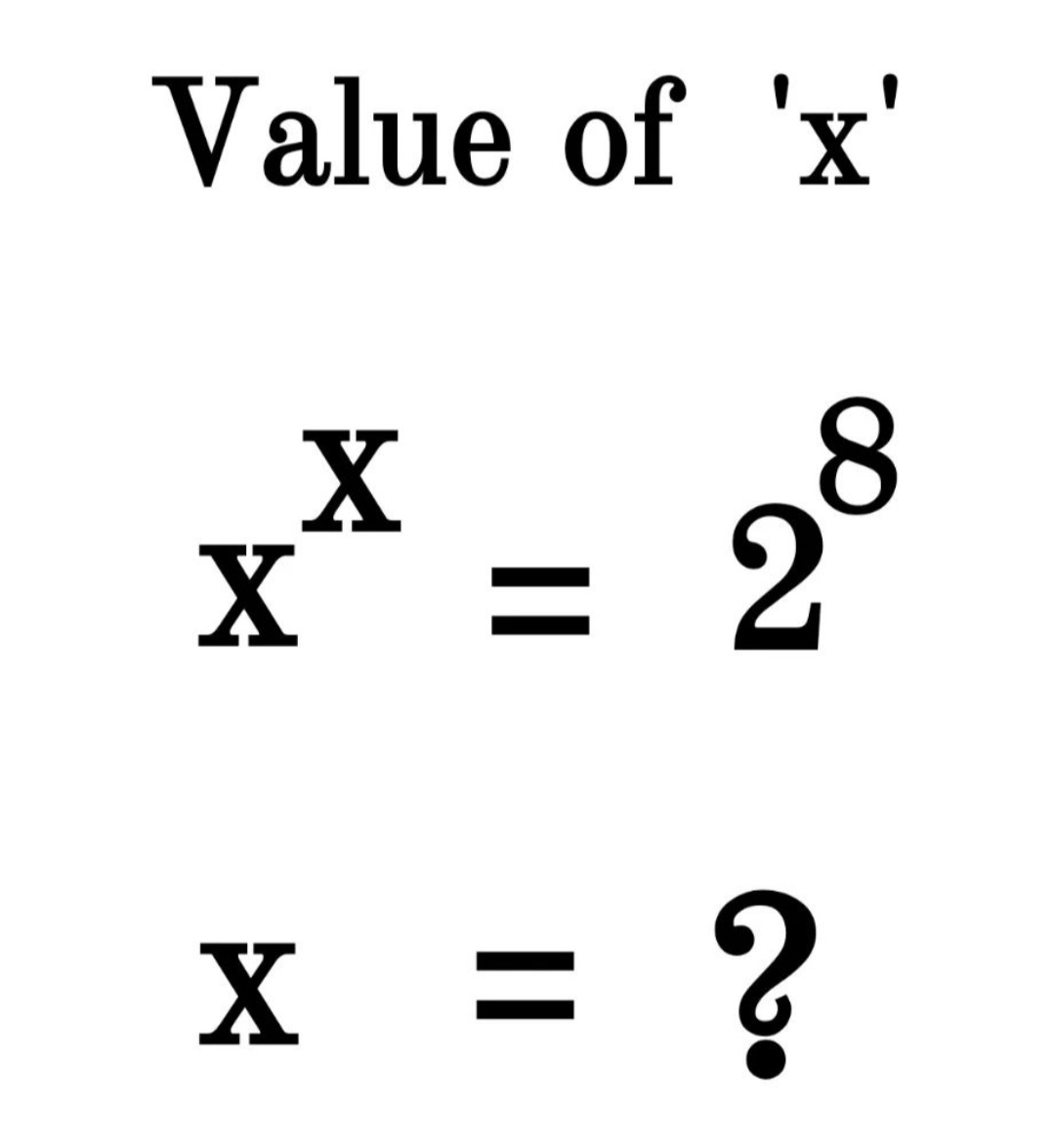 Fantastic question for you...⭐⭐⭐.
Question:
Try to find the value(s) of x?
#mathe.#Maths.#Algebra.#Geometry.#Calculus.#ProblemSolving.#test.#Exams.#puzzle.#Science.#evaluation.#solve.
#ریاضی.#ریاضیات.