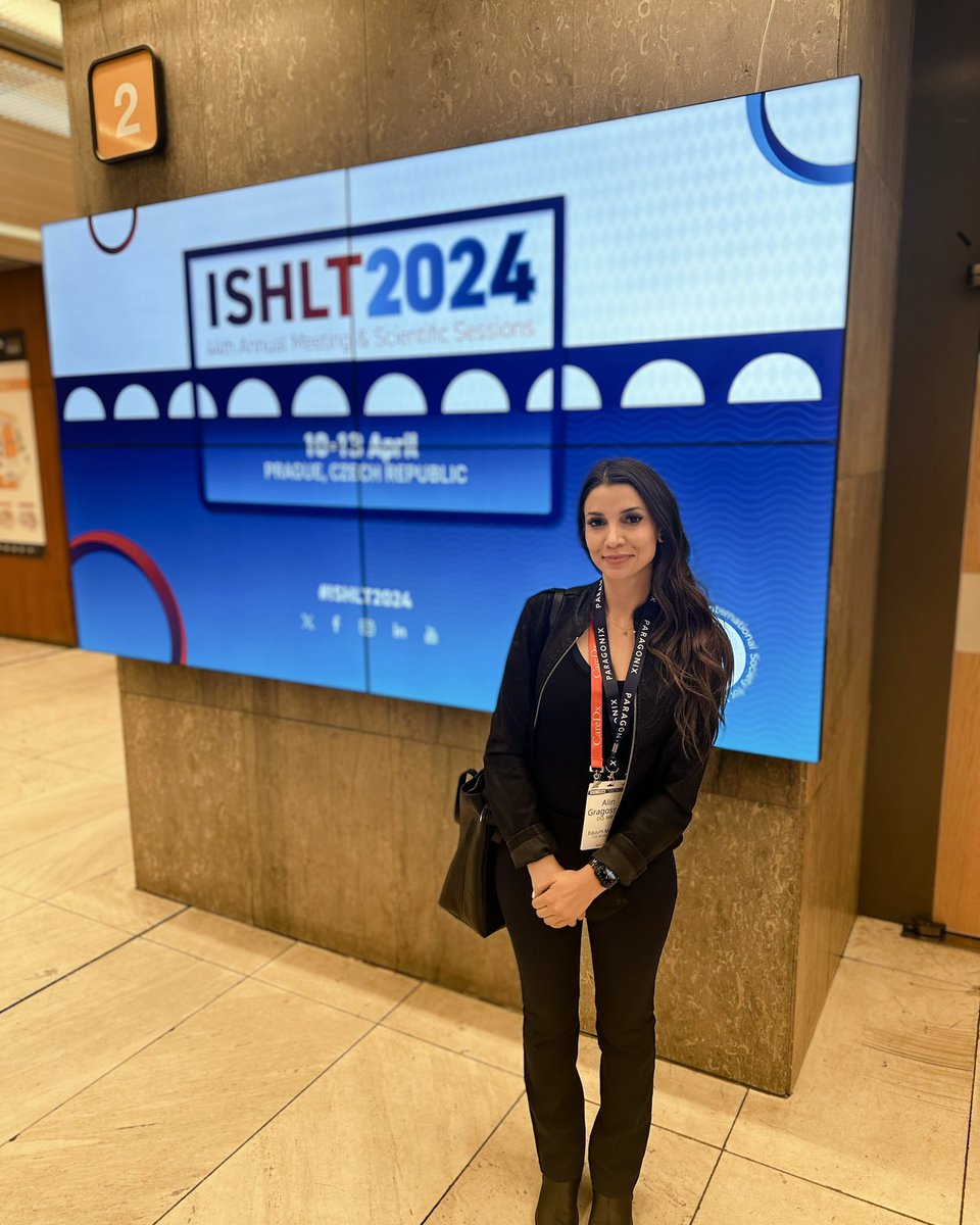 After multiple travel delays, cancellations, and plan changes … I’m here! #ISHLT2024