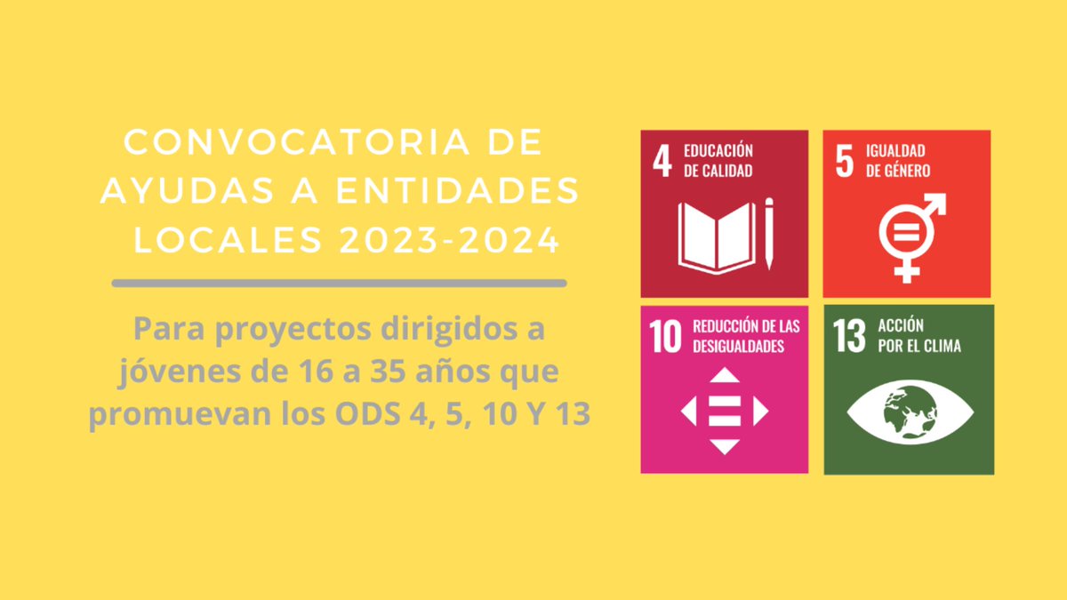 ✅Concedidas las ayudas para promover #ODS entre la #Juventud

3⃣0⃣ #EntidadesLocales recibirán un total de 180.000 euros para actuaciones de la #Agenda2030 🌐

📰: femp.es/comunicacion/n…