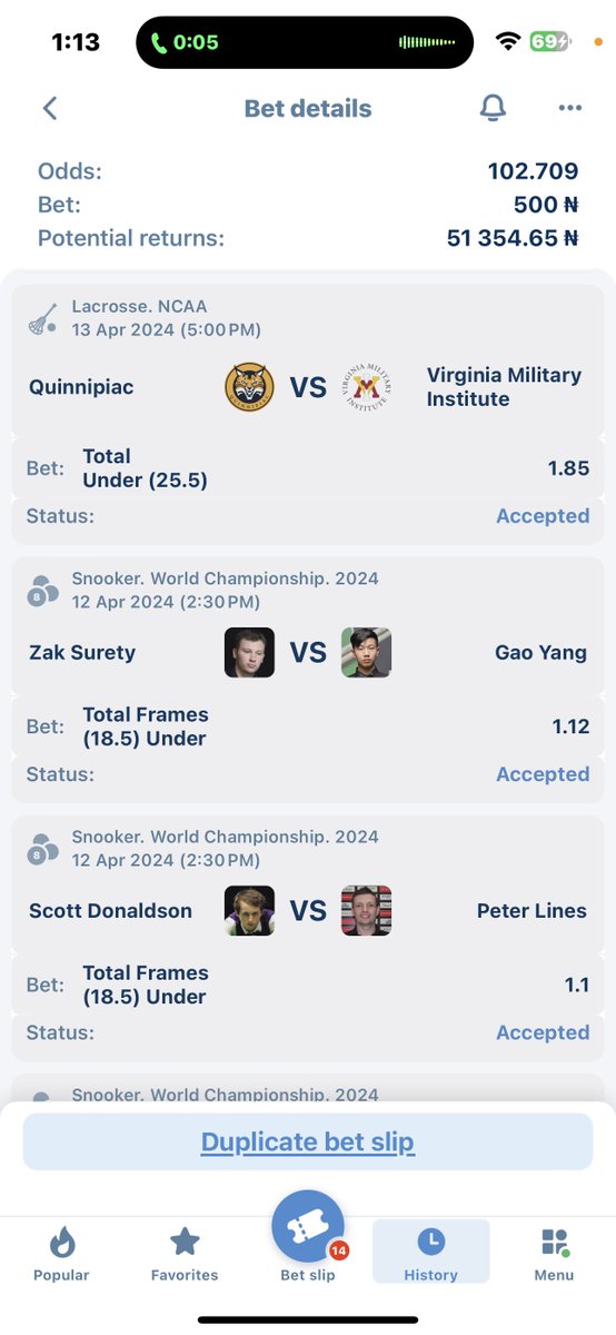 @Coded__Milli @TheRealCEOAmber @IamSkelyfresh @W__Bankz @goodboijnr @MustafyOf @10_xion_ @ricyofficial This 100 odds edit mixed with snooker lowest lines suppose enter. Code: LYBYP @Coded__Milli @decentsolo @BensBlow01 💥💥💥💥💥💥💥💥