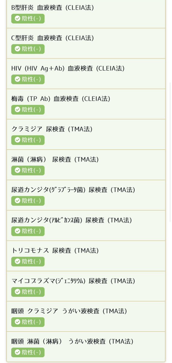 173cos's tweet photo. ゴムなしの撮影が入ったため、一応12項目の検査をしました https://t.co/GC77bF5mSI