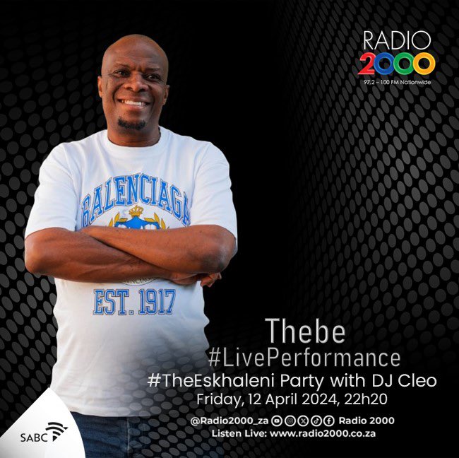 You’re invited
Every Friday 10pm
The #EskhaleniParty
On @Radio2000_ZA 

Pls retweet and tell everyone that The legend will be performing live on the show
