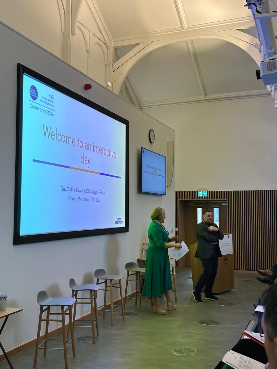 The Schools'​ Enterprise Association Annual Conference 2024 has started. We’re delighted to welcome Guy Collins-Down, COO, @AlleynsSchool as our wonderful host again this year at @CharterhouseSch . #SEAconf24 #sweattheassets #schoolenterprises #beautifulschools